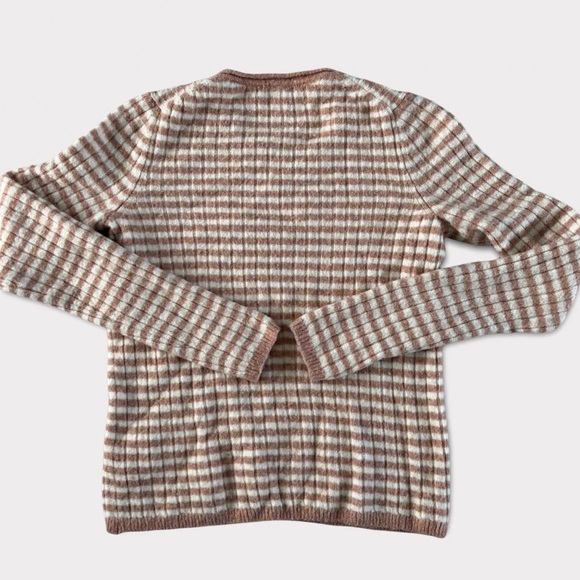 Madewell Collete Heather Carnation Womens Striped Sweater Knitted Size Small EUC - Picture 4 of 7
